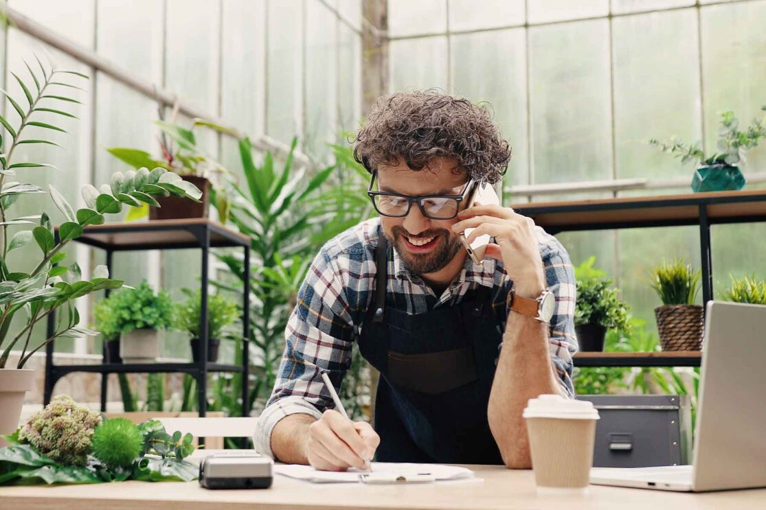 single page websites for small business happy business owner